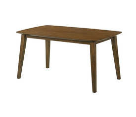 DOM Τραπέζι Τραπεζαρίας, Mdf Απόχρωση Καρυδί