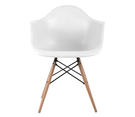 ALEA Wood Πολυθρόνα Ξύλο, ΡΡ Άσπρο