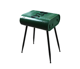 DELF 5 SIDE TABLE ΠΡΑΣΙΝΟ ΜΑΥΡΟ 30x41x48