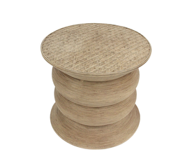 RIBBONS SIDE TABLE ΦΥΣΙΚΟ 59x59x53