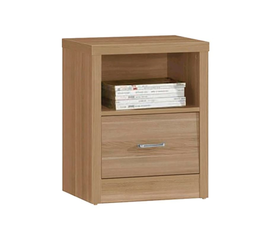 CALIBER Κομοδίνο με 1 Συρτάρι + 1 Ράφι, Απόχρωση Sonoma Oak