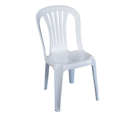 IRIDE Καρέκλα Στοιβαζόμενη, ΡΡ Άσπρο