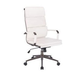 LINE ΚΑΡΕΚΛΑ ΓΡΑΦΕΙΟΥ ΛΕΥΚΟ GUNMETAL 55.5x63.5x117