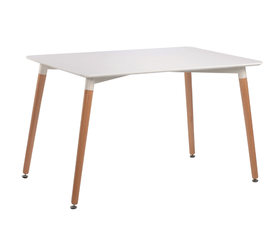 RANDY OFF WHITE 120Χ80Χ72εκ. ΤΡΑΠΕΖΙ ΞYΛO/MDF