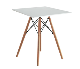 RANDY OFF WHITE 70X70Χ72εκ. ΤΡΑΠΕΖΙ ΞYΛO/MDF