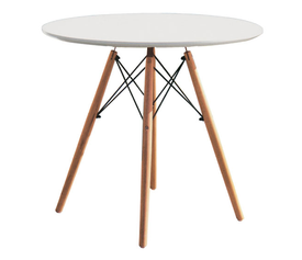 RANDY OFF WHITE Φ70Χ72εκ. ΤΡΑΠΕΖΙ ΞYΛO/MDF