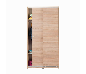 ΝΤΟΥΛΑΠΑ ΜΕ ΔΥΟ ΣΥΡΟΜΕΝΕΣ ΠΟΡΤΕΣ 94x52x182cm SONOMA