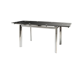 Τραπέζι Alpino Μαύρο 120(180) x 80 x 76