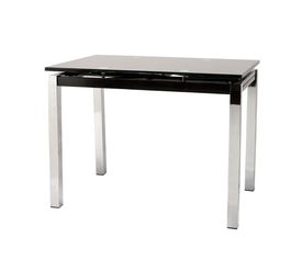 Τραπέζι Glamour 100 Mαύρο 100(150) x 65 x 75