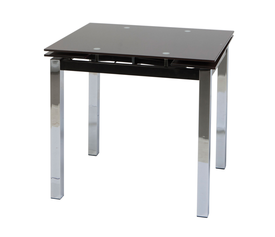 Τραπέζι Glamour 80 Μαύρο 80(120) x 65 x 75