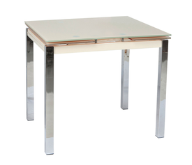 Τραπέζι Glamour 80 Κρεμ 80(120) x 65 x 75