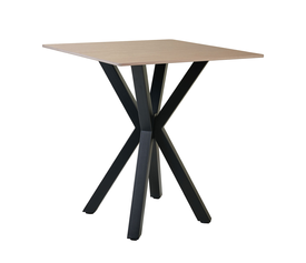 Τραπέζι Alberto Μπεζ Πέτρα 70 x 70 x 76