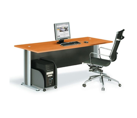 BASIC Γραφείο Απόχρωση Dark Grey - Cherry