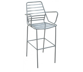 ΙΜΠΙΖΑ Σκαμπό BAR, Μεταλλικό Ελληνικής Κατασκευής, με μπράτσα