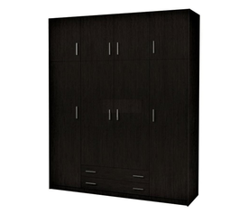 Ντουλάπα τετράφυλλη με πατάρι 200x240x60 βέγγε