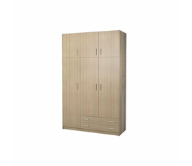 Παιδική ντουλάπα τρίφυλλη με πατάρι δρυς