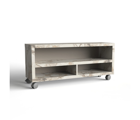 Έπιπλο Τηλεόρασης με 1 Ράφι και Ροδάκια 120x35xH55cm