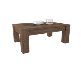 Αφροδίτη Τραπεζάκι Σαλονιού με Τζάμι Ελληνικής Κατασκευής 110x70xH42cm ALN