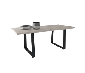 Ναυσικά Τραπέζι Τραπεζαρίας με Μεταλλικά Πόδια Ελληνικής Κατασκευής 200x90xH78cm ALN