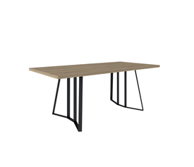 Άρτεμις Τραπέζι Τραπεζαρίας με Μεταλλικά Πόδια Ελληνικής Κατασκευής 200x90xH78cm ALN