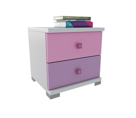 Κομοδίνο 2 Συρτάρια Ελληνικής Κατασκευής 45x40xH44cm ALN