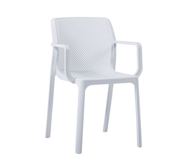 DORIAN Πολυθρόνα Kήπου Βεράντας PP-UV Άσπρο