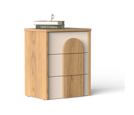 Oseo Κομοδίνο με 3 Συρτάρια 35x40xH55cm