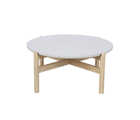 TERRAZZO COFFEE TABLE TERRAZZO ΦΥΣΙΚΟ ΑΝΟΙΧΤΟ 84.4x84.4x37