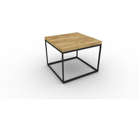 ΤΡΑΠΕΖΑΚΙ ΜΕ ΜΕΤΑΛΛΙΚΑ ΠΟΔΙΑ  ΜΕΛΑΜΙΝΗ ΕΛΛΗΝΙΚΗΣ ΚΑΤΑΣΚΕΥΗΣ IRON LNA 50*50*42