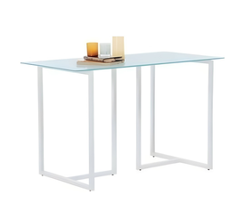 TRENDY ΓΡΑΦΕΙΟ ΜΕΤΑΛΛΙΚΟ ΛΕΥΚΟ 120x60x74cm