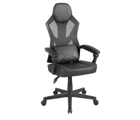 FUSION ΚΑΡΕΚΛΑ GAMING ΓΡΑΦΕΙΟΥ ΜΑΥΡΟ 50x74x137