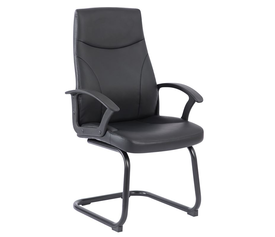 BF1250V Πολυθρόνα Γραφείου Επισκέπτη, Pu Μαύρο