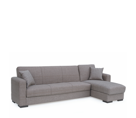 Καναπές Κρεβάτι Γωνιακός JOSE Καφέ 270x150x86cm