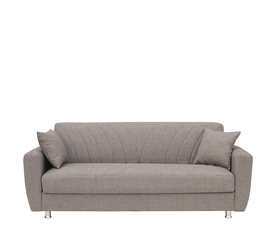 Καναπές Κρεβάτι Τριθέσιος JUAN Καφέ 210x84x86cm