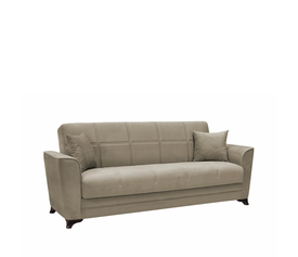 Καναπές Κρεβάτι Τριθέσιος JULIAN 3S Ανοιχτό Καφέ 232x85x90cm