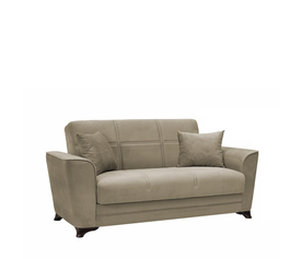 Καναπές Κρεβάτι Διθέσιος JULIAN 2S Ανοιχτό Καφέ 172x85x90cm