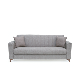 Καναπές Κρεβάτι Τριθέσιος GERARDO Καφέ 210x84x86cm