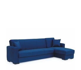 Καναπές Κρεβάτι Γωνιακός JOSE Μπλε 270x150x86cm