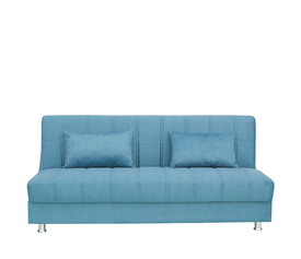 Καναπές Κρεβάτι Τριθέσιος LAURA Πετρόλ 190x84x86cm