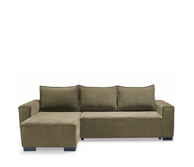 Καναπές Κρεβάτι Γωνιακός HARPER Αναστρέψιμος Μπεζ 271x160x94cm