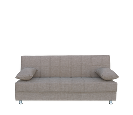 Καναπές Κρεβάτι Τριθέσιος LAURA Μπεζ 190x84x86cm