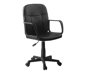 Καρέκλα Γραφείου ABA Μαύρο PVC 53x49x85-97cm