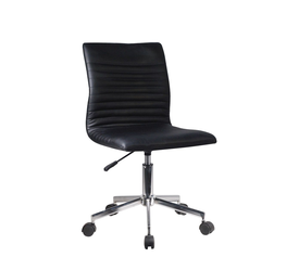 Καρέκλα Γραφείου ΕΡΑΤΩ Μαύρο PVC 45x57x81-91cm