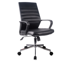 Καρέκλα Γραφείου SANDY Μαύρο PU 57x60x96-106cm