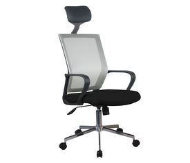 Καρέκλα Γραφείου ΦΟΙΒΗ Γκρι/Μαύρο Mesh 58x59x116-124.5cm
