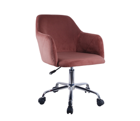 Πολυθρόνα Γραφείου COLONEL Σάπιο Μήλο Βελούδο 56x57x75-85cm