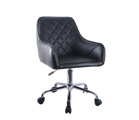 Πολυθρόνα Γραφείου KAZIM Μαύρο PU 55x59x79-89cm