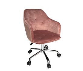 Πολυθρόνα Γραφείου OXLEY Σάπιο Μήλο Βελούδο 53.5x56.5x75-85cm