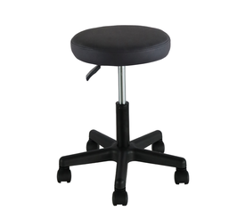 Σκαμπό Γραφείου THESTIA Μαύρο PVC 36.5x37.5x43-54.5cm