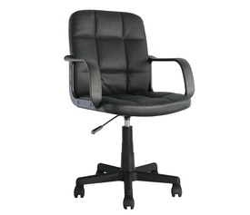 Καρέκλα Γραφείου ASPIS Μαύρο Ύφασμα/PVC 56x57x85-97cm